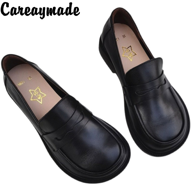 Leather Works - Careaymade-Women's Casual Shoes Slip on Oxford
