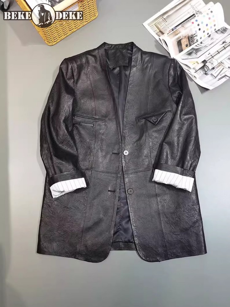Leather Work Jacket Women'S - Vintage Office Ladies Autumn Work Slim
