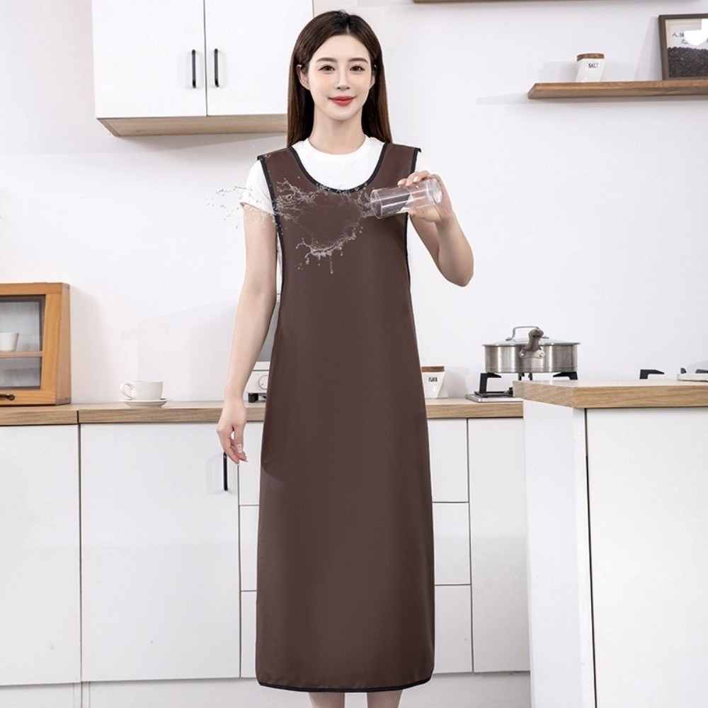 Leatherwork Apron - Waterproof Women's Leather Apron Lengthened Leather