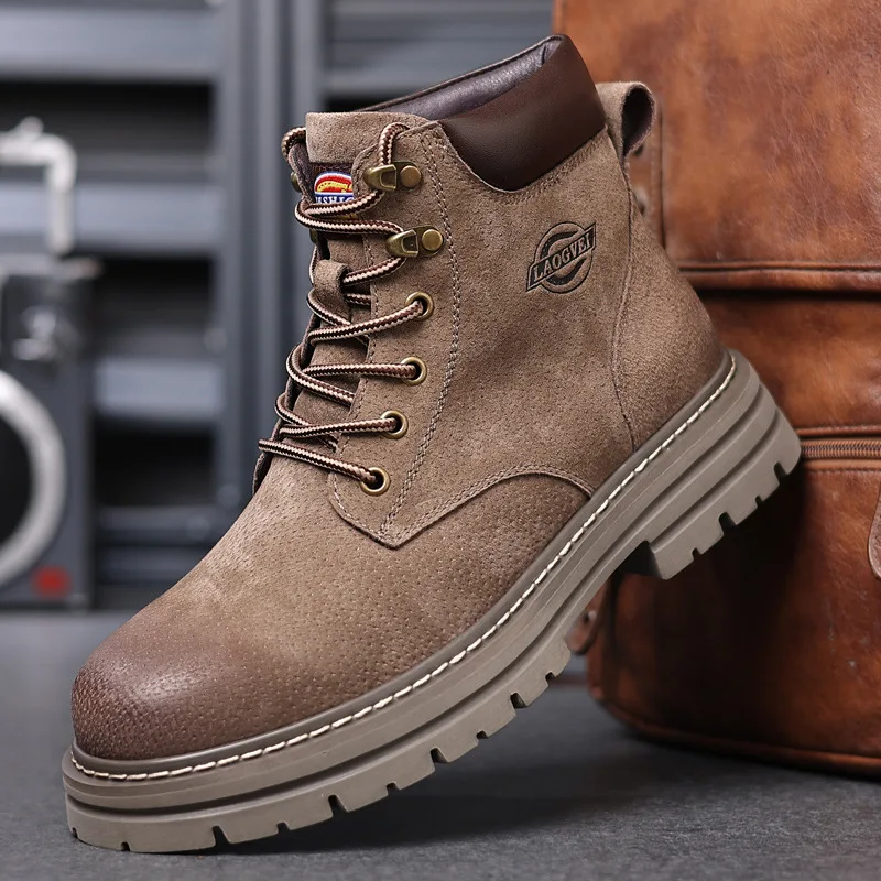 Leatherwork Boots - High Quality Men Shoes Genuine Leather
