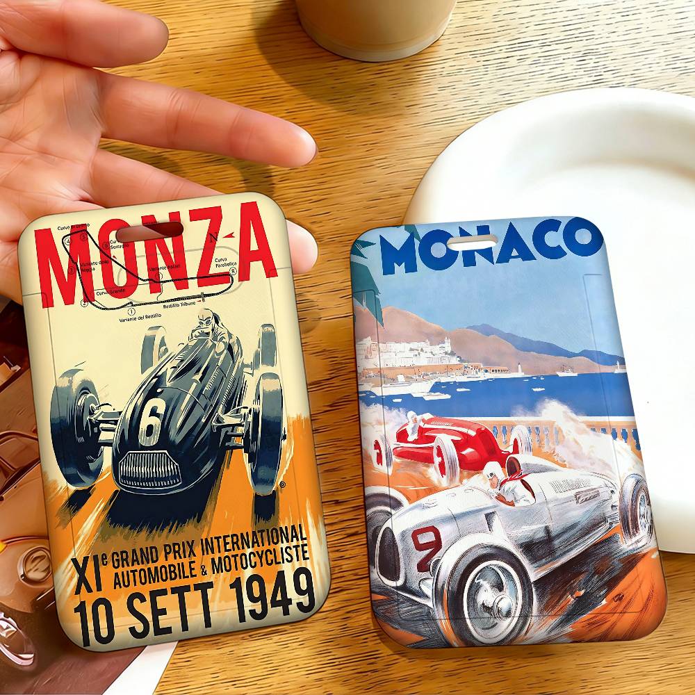 Vintage Car Racing Monaco 1Set - Leather Work For Car recension och pris