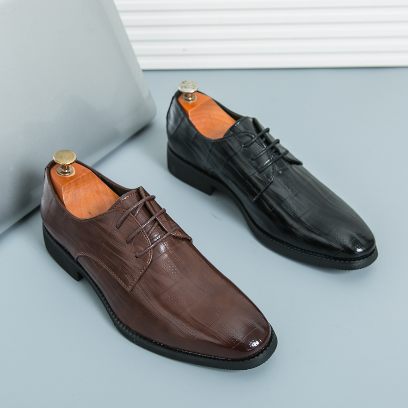 New Men's Leather Shoes High Q - Leather Work Oxfords recension och pris