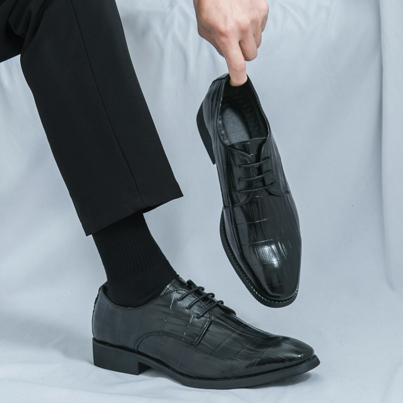 New Men's Leather Shoes High Q - Leather Work Oxfords recension och pris