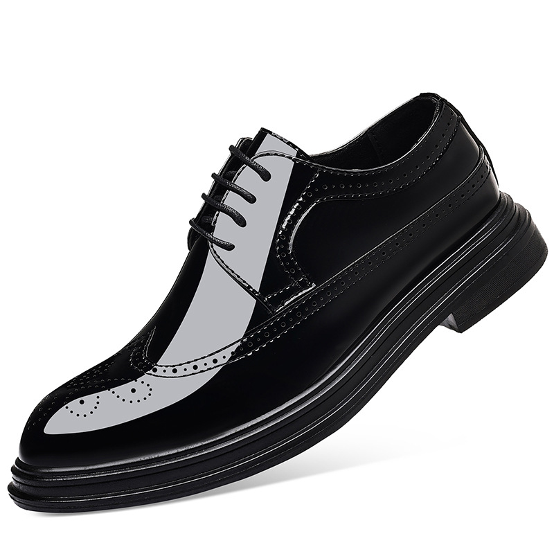 Men's Patent Leather Brogue Dr - Leather Work Oxfords recension och pris