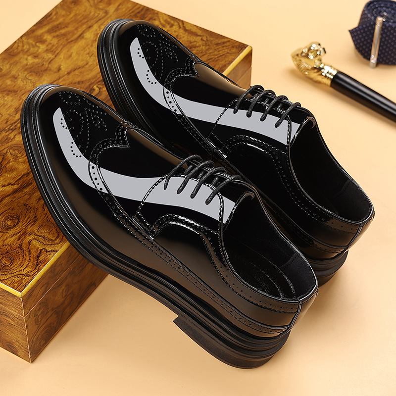 Men's Patent Leather Brogue Dr - Leather Work Oxfords recension och pris