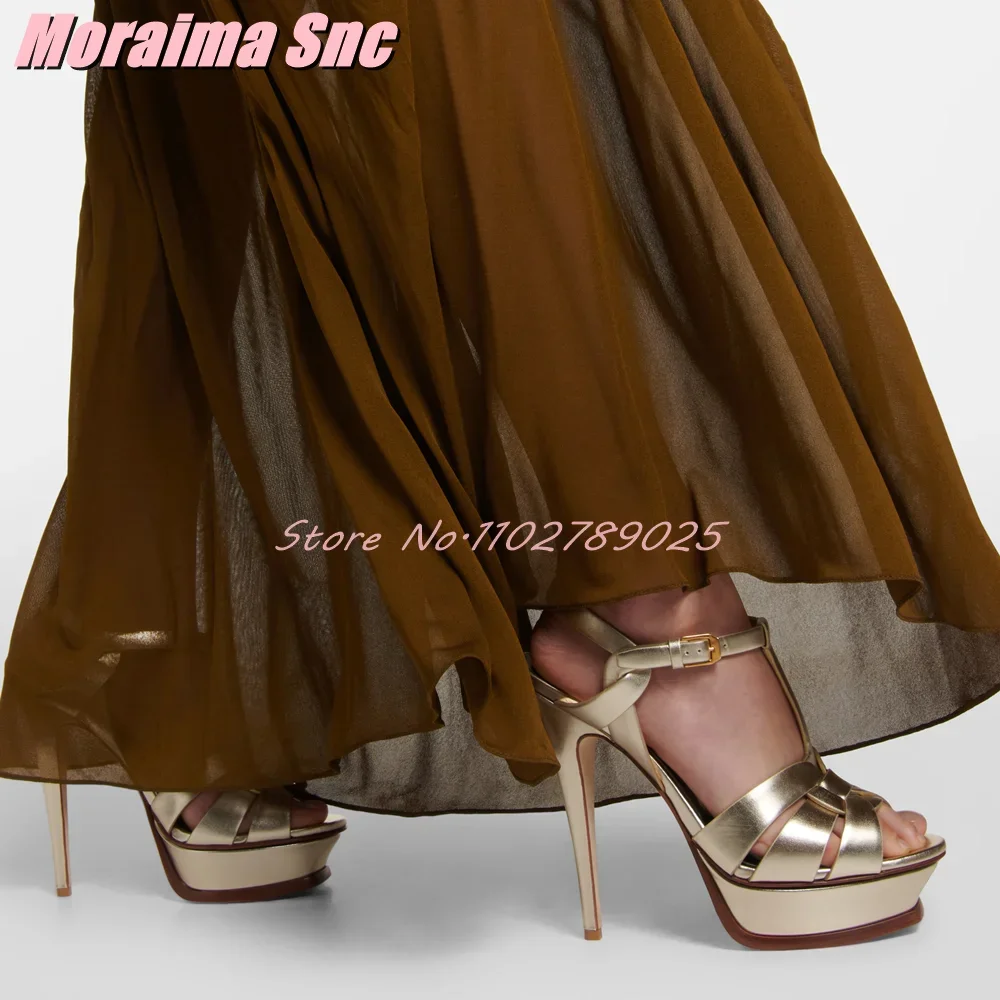 Platform Waeve T-strap Square  - Leather Work Dress recension och pris