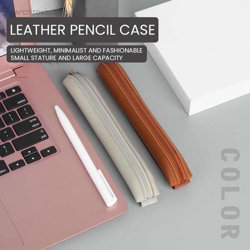 Pu Leather Pen Holder Zippered - Leatherwork Books recension och pris
