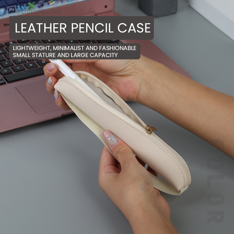 Pu Leather Pen Holder Zippered - Leatherwork Books recension och pris