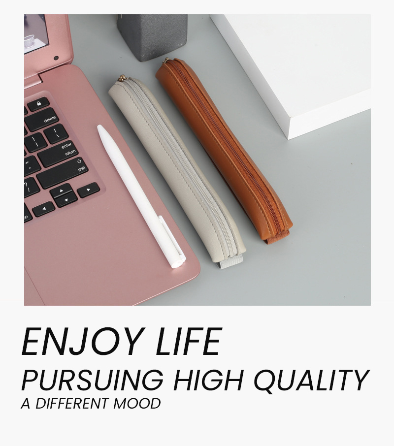 Pu Leather Pen Holder Zippered - Leatherwork Books recension och pris