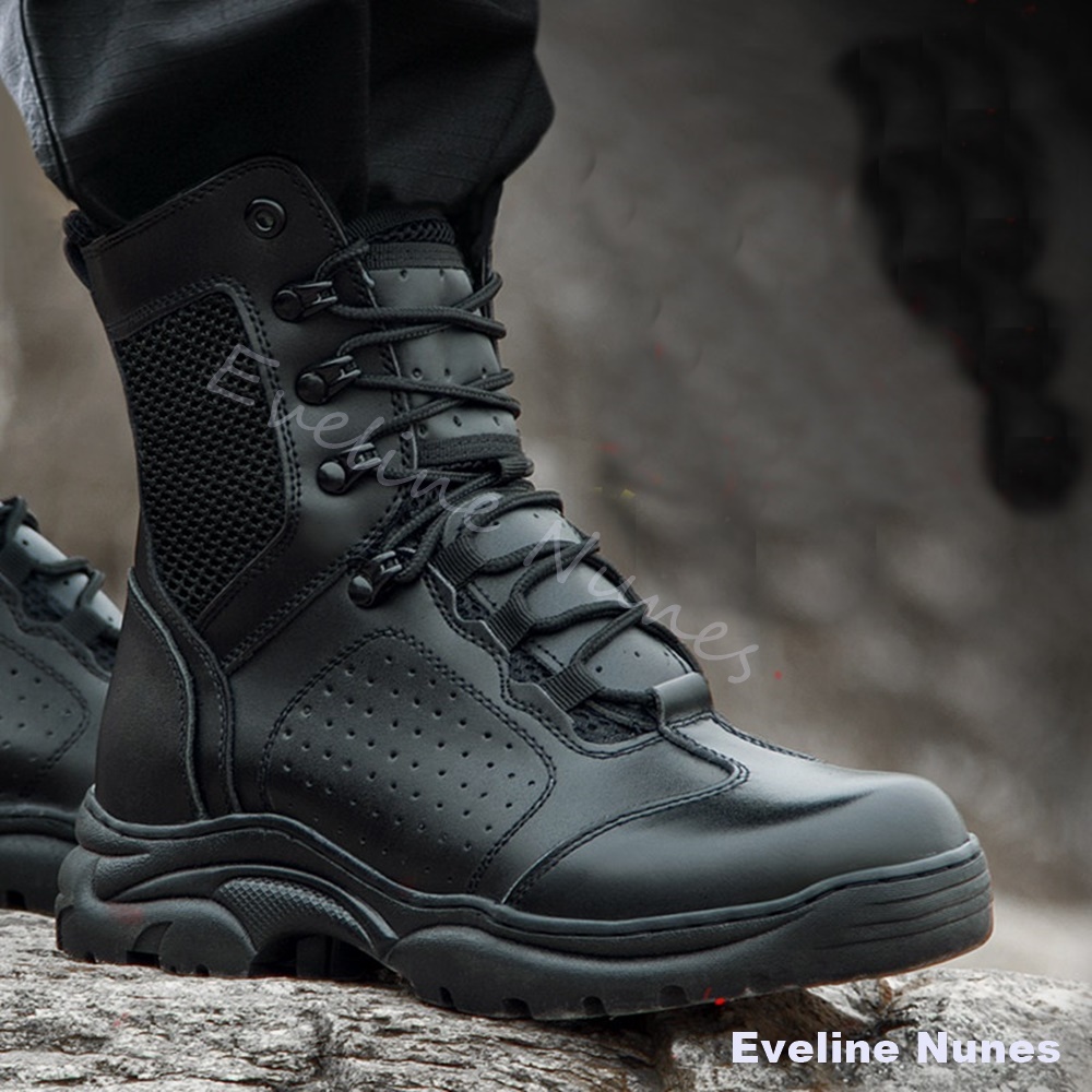 Mesh Mid High Tactical Combat  - Leatherwork Boots recension och pris