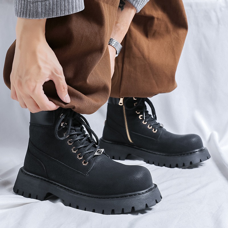 plus size men fashion party ba - Leatherwork Boots recension och pris