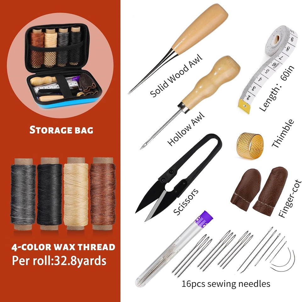 BUDDUR Leather Sewing Tools Ki - Leatherwork Needles recension och pris