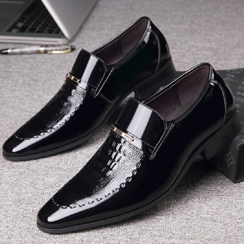 Men Leather Shoes Patent Leath - Leather Work Oxfords recension och pris