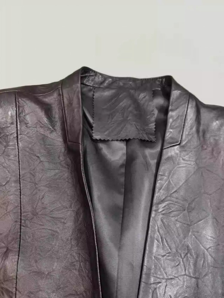 Vintage Office Ladies Autumn W - Leather Work Jacket Women'S recension och pris
