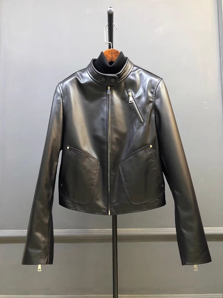 Females Spring Autumn New Styl - Leather Work Jacket Women'S recension och pris