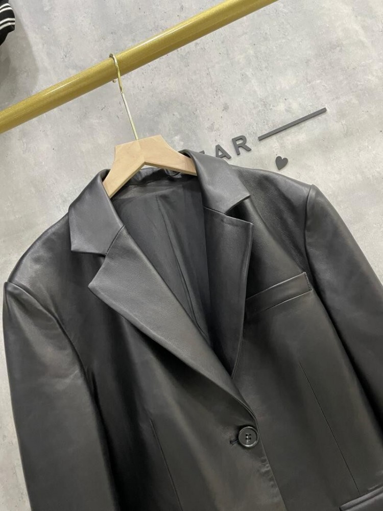 Women Sheepskin Genuine Leathe - Leather Work Jacket Women'S recension och pris