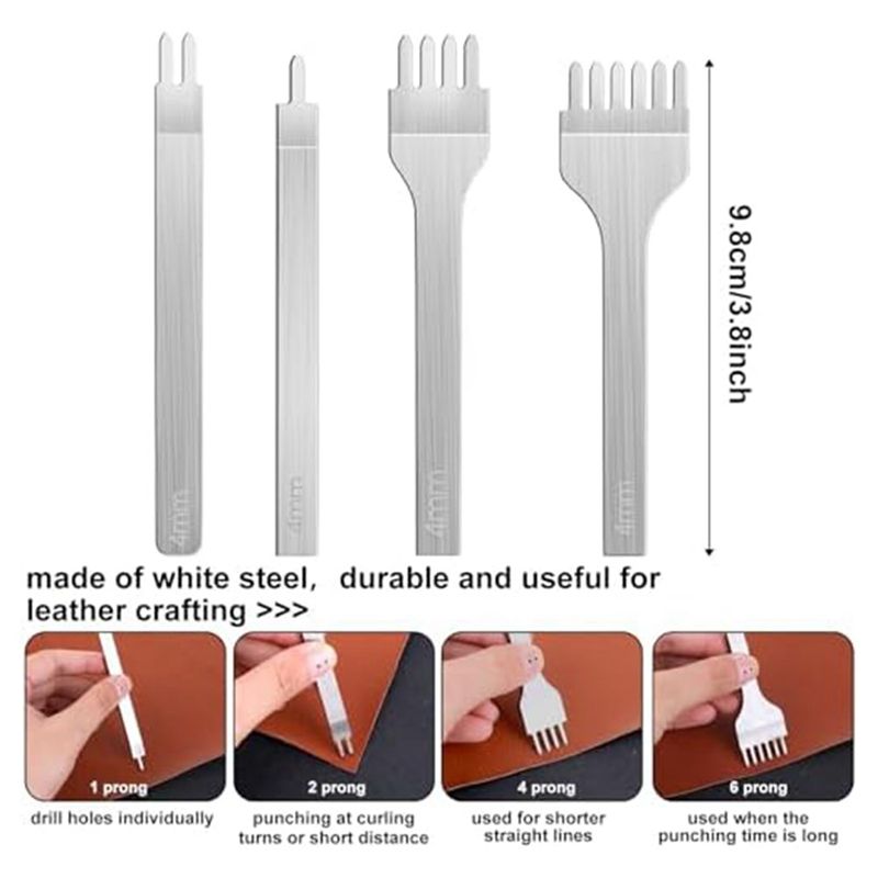 ABHI-14Pcs Leather Working Too - Leatherwork Beginner Tools recension och pris
