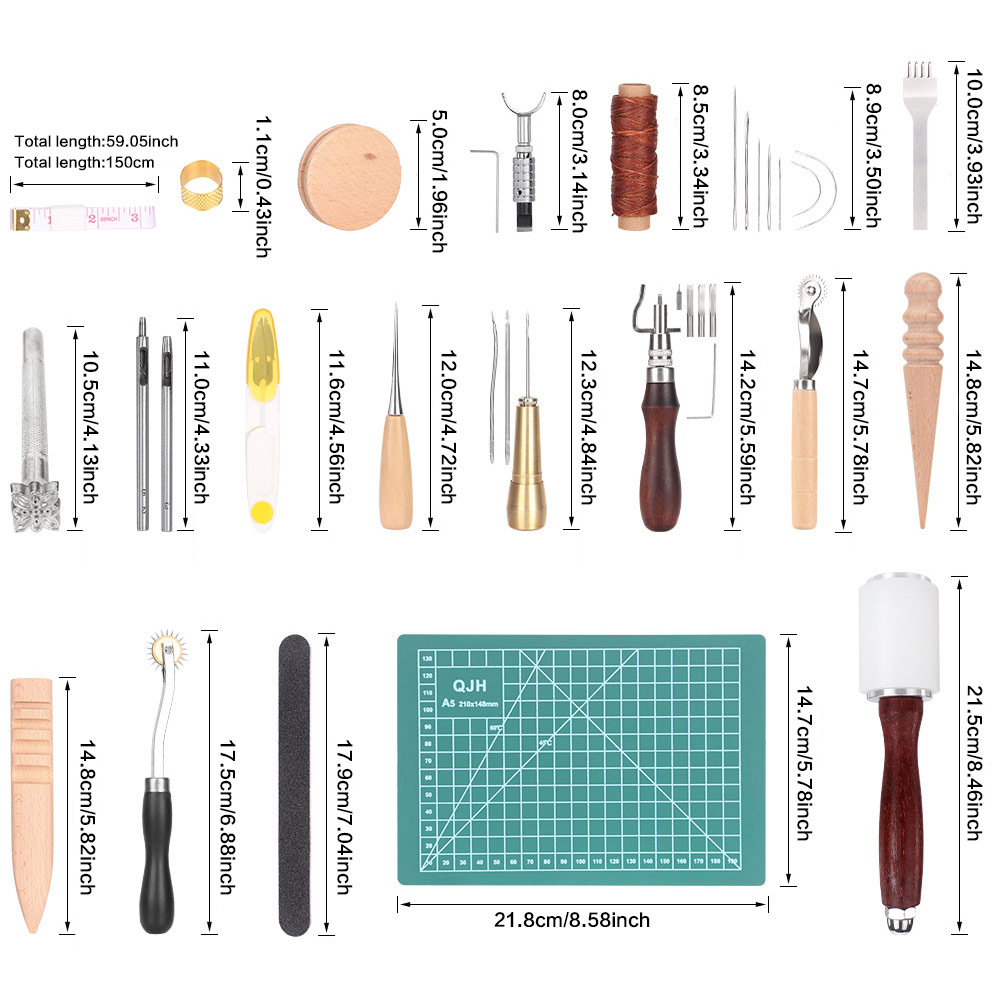 Leather Working Kit Craft Tool - Leatherwork Needles recension och pris