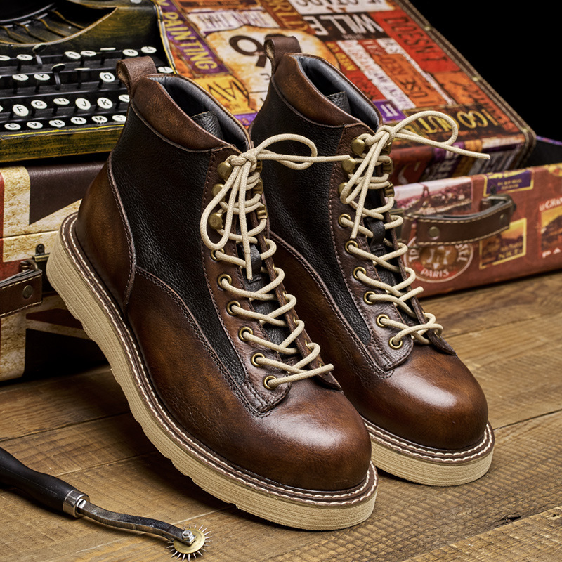 Men's Short Toe Work Boots, Am - Leatherwork Boots recension och pris