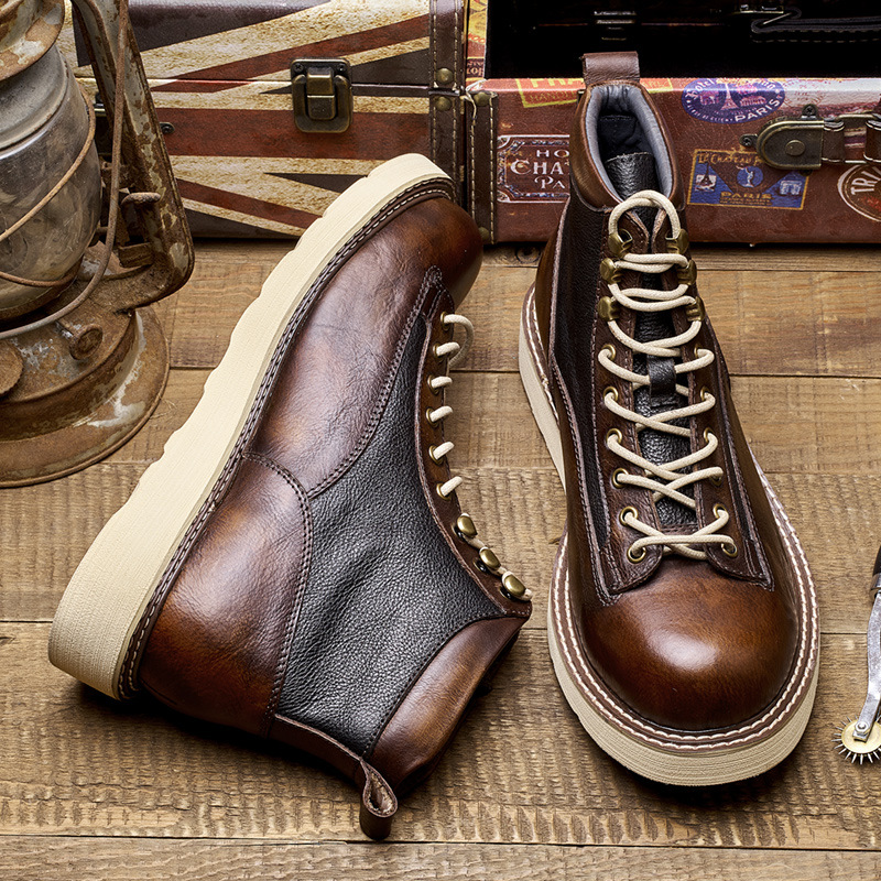 Men's Short Toe Work Boots, Am - Leatherwork Boots recension och pris
