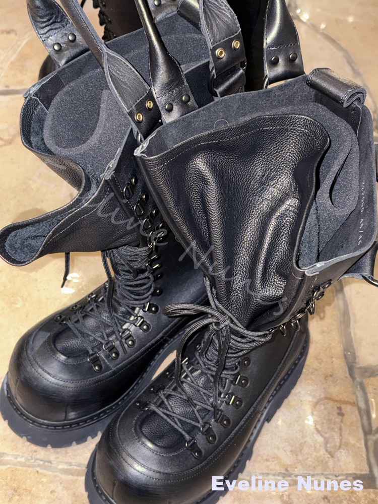 Retro Genuine Leather Motorcyc - Leatherwork Boots recension och pris
