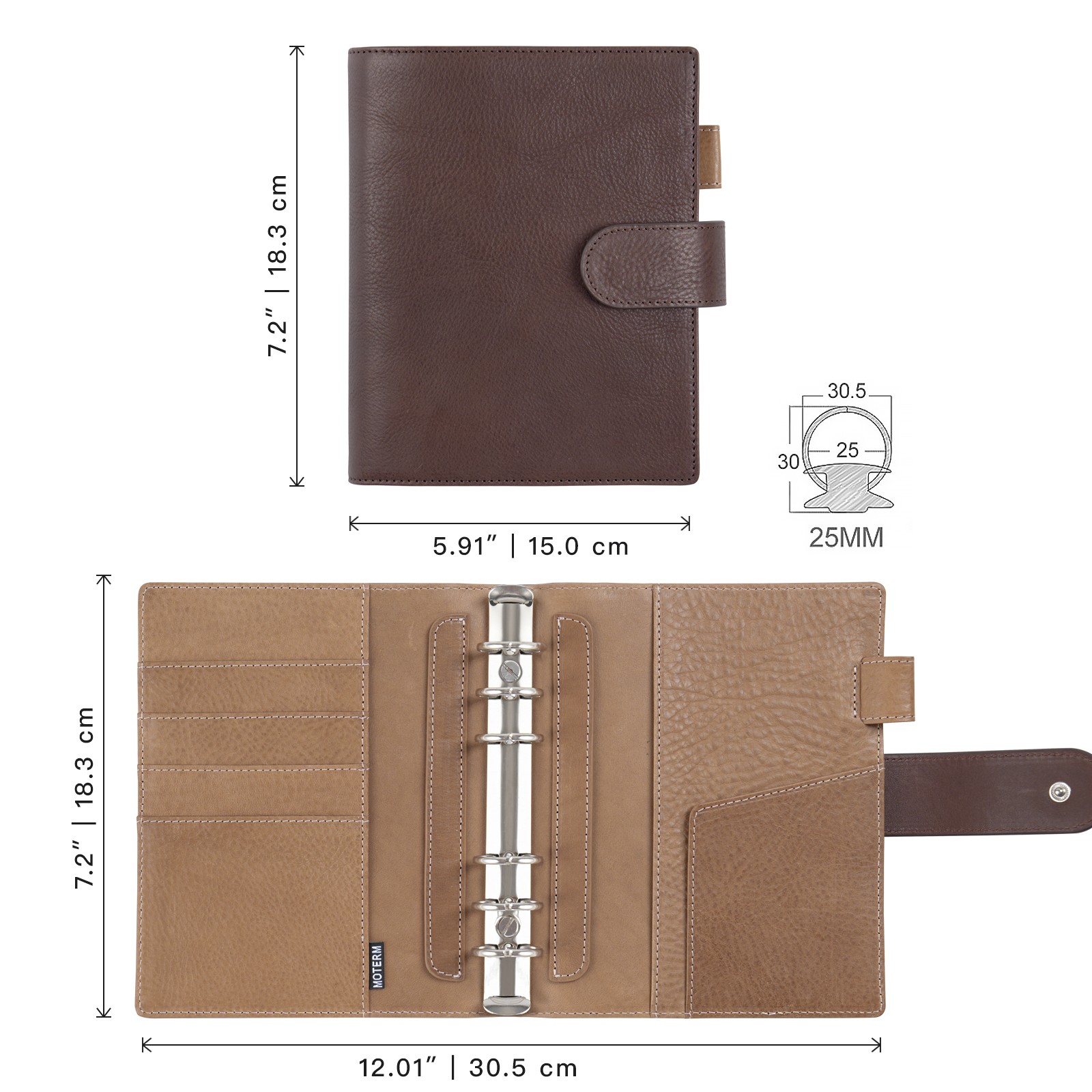 Moterm Franklin Covey Compact  - Leatherwork Books recension och pris