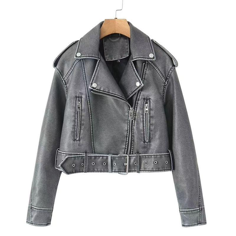 Women Coats Faux Leather Jacke - Leather Work Jacket Women'S recension och pris
