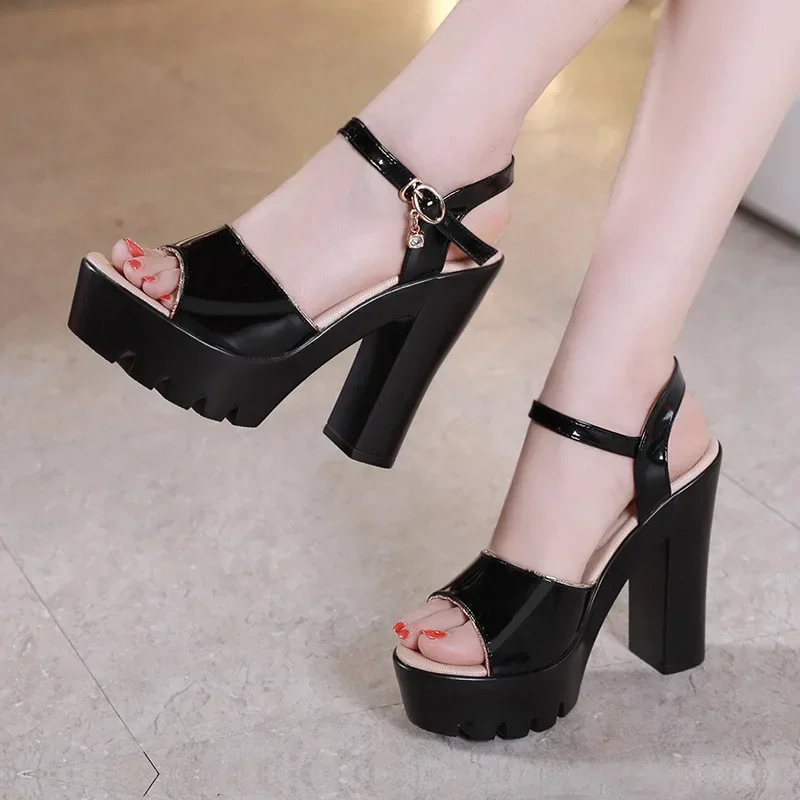 10cm 13cm Small Size 32-43 Thi - Leather Work Dress recension och pris