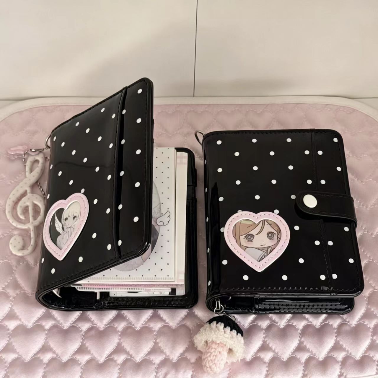 Korean Style Polka Dot Heart M - Leatherwork Books recension och pris