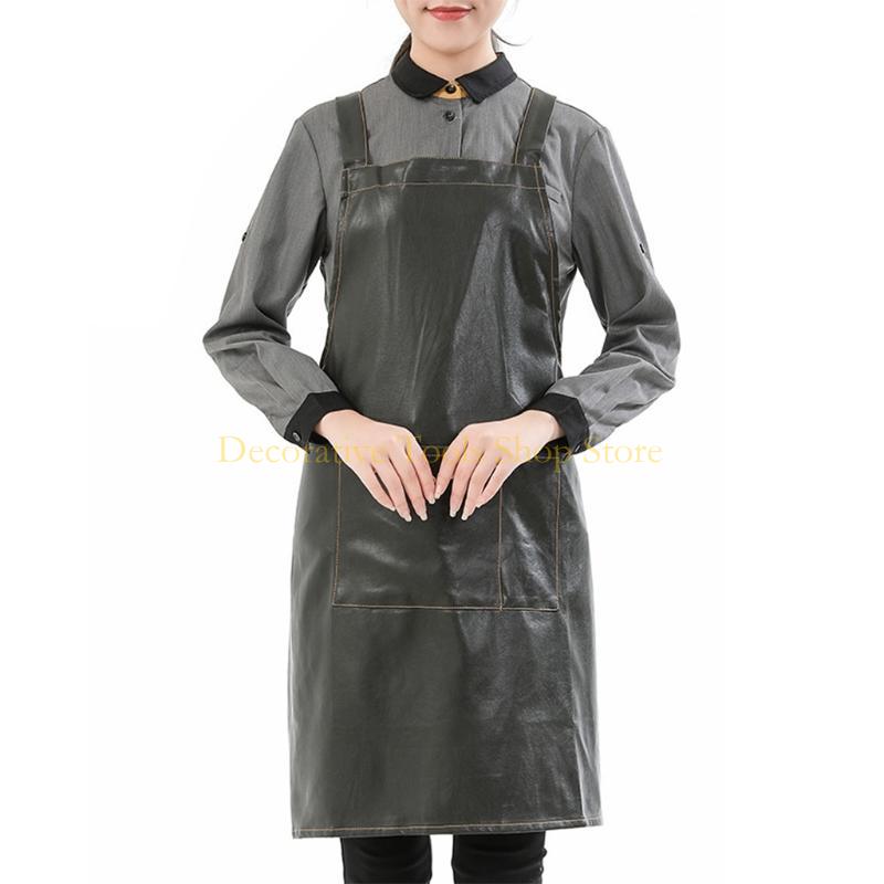 QX2E Artificial Leather Waterp - Leatherwork Apron recension och pris