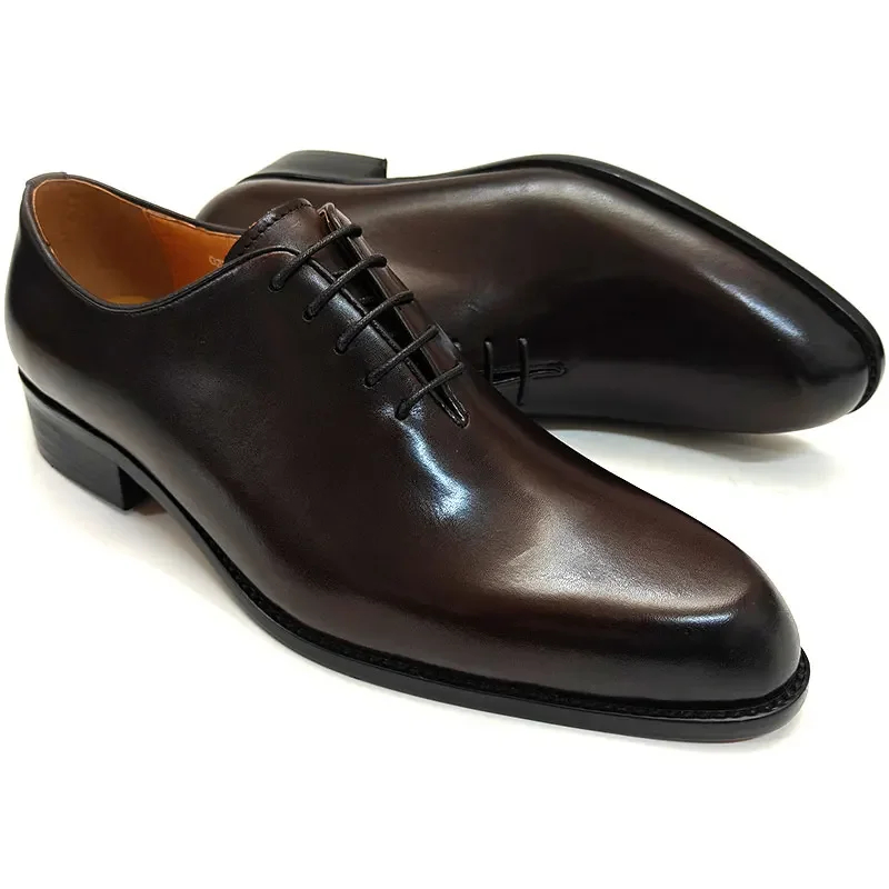 Successful Men's Leather Shoes - Leather Work Oxfords recension och pris