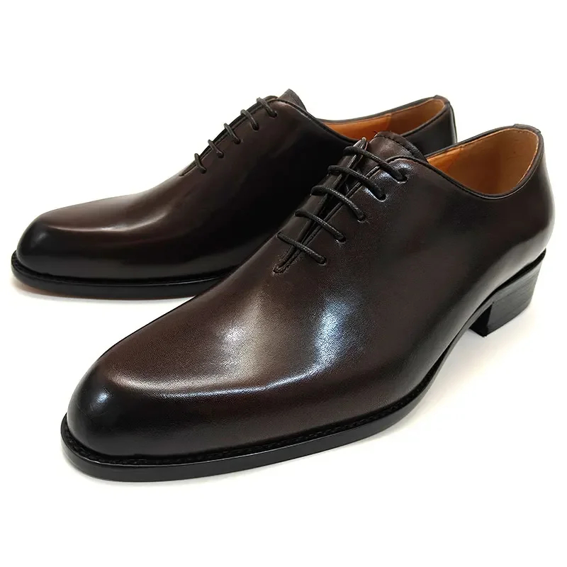Successful Men's Leather Shoes - Leather Work Oxfords recension och pris
