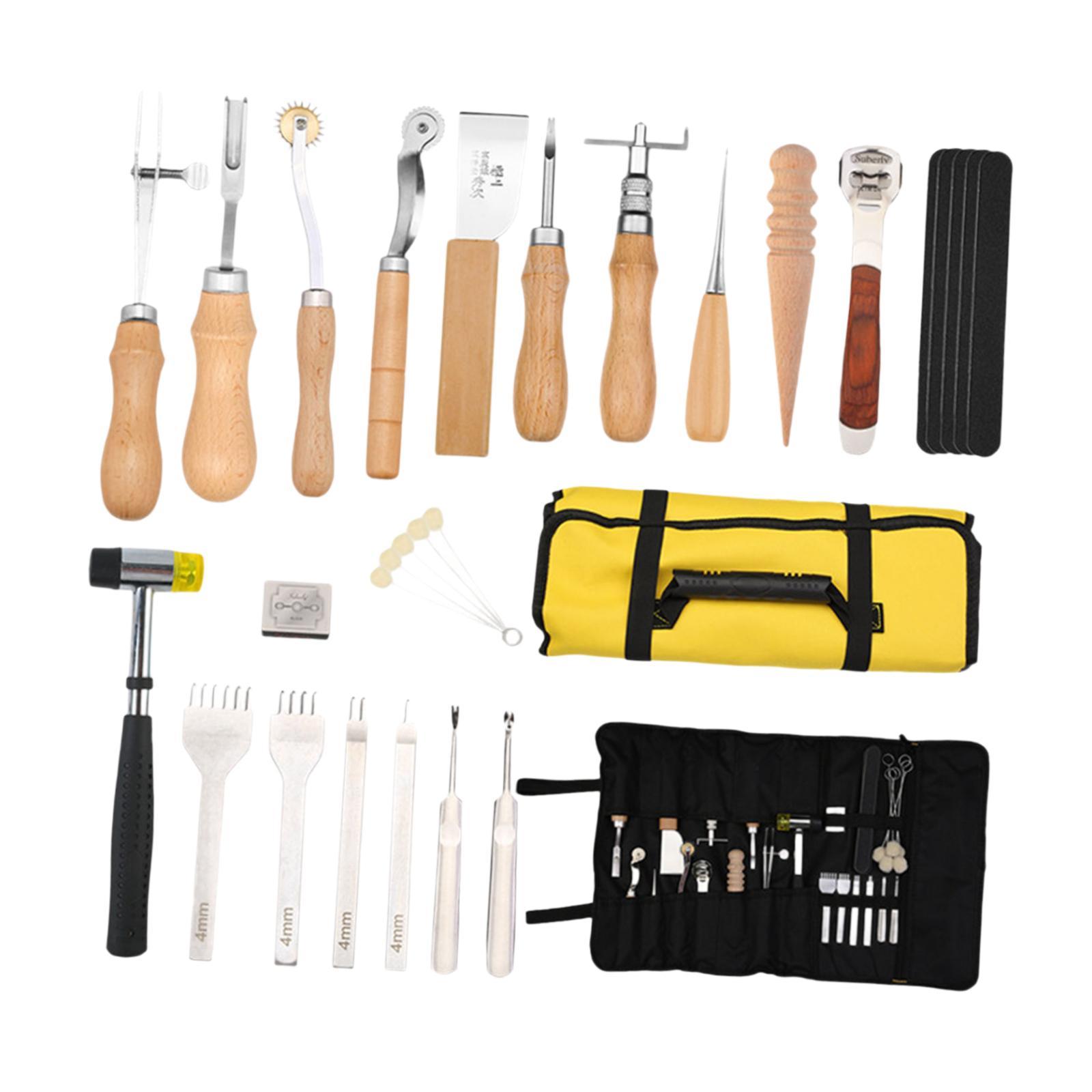 29 Pieces PU Leather Working K - Leatherwork Beginner Tools recension och pris
