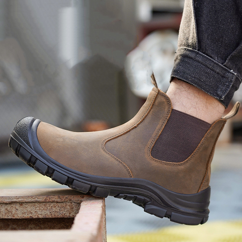 large size men's fashion steel - Leatherwork Boots recension och pris