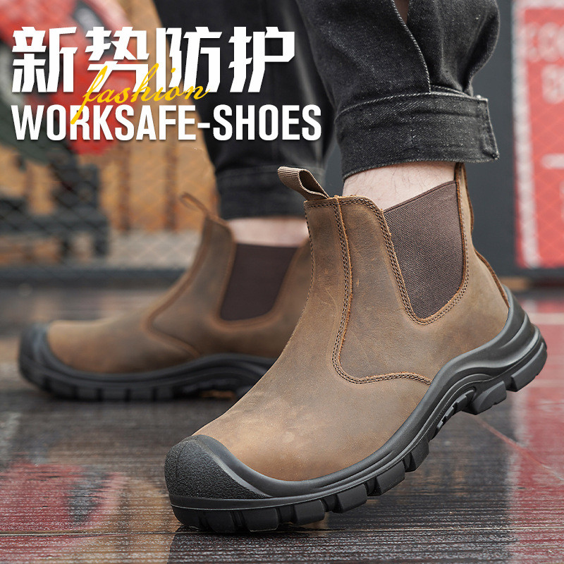 large size men's fashion steel - Leatherwork Boots recension och pris