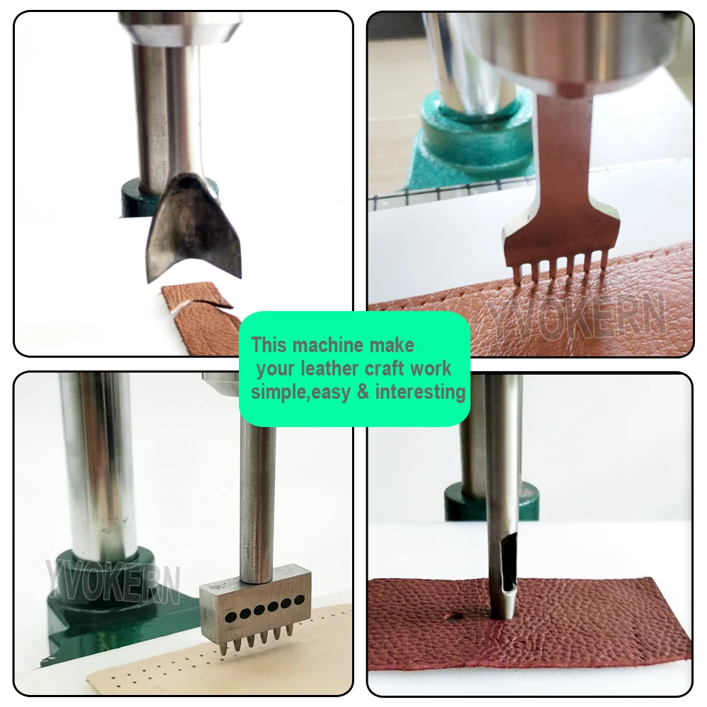 Silent Leather Hole Punch Mach - Leatherwork Hand Press recension och pris