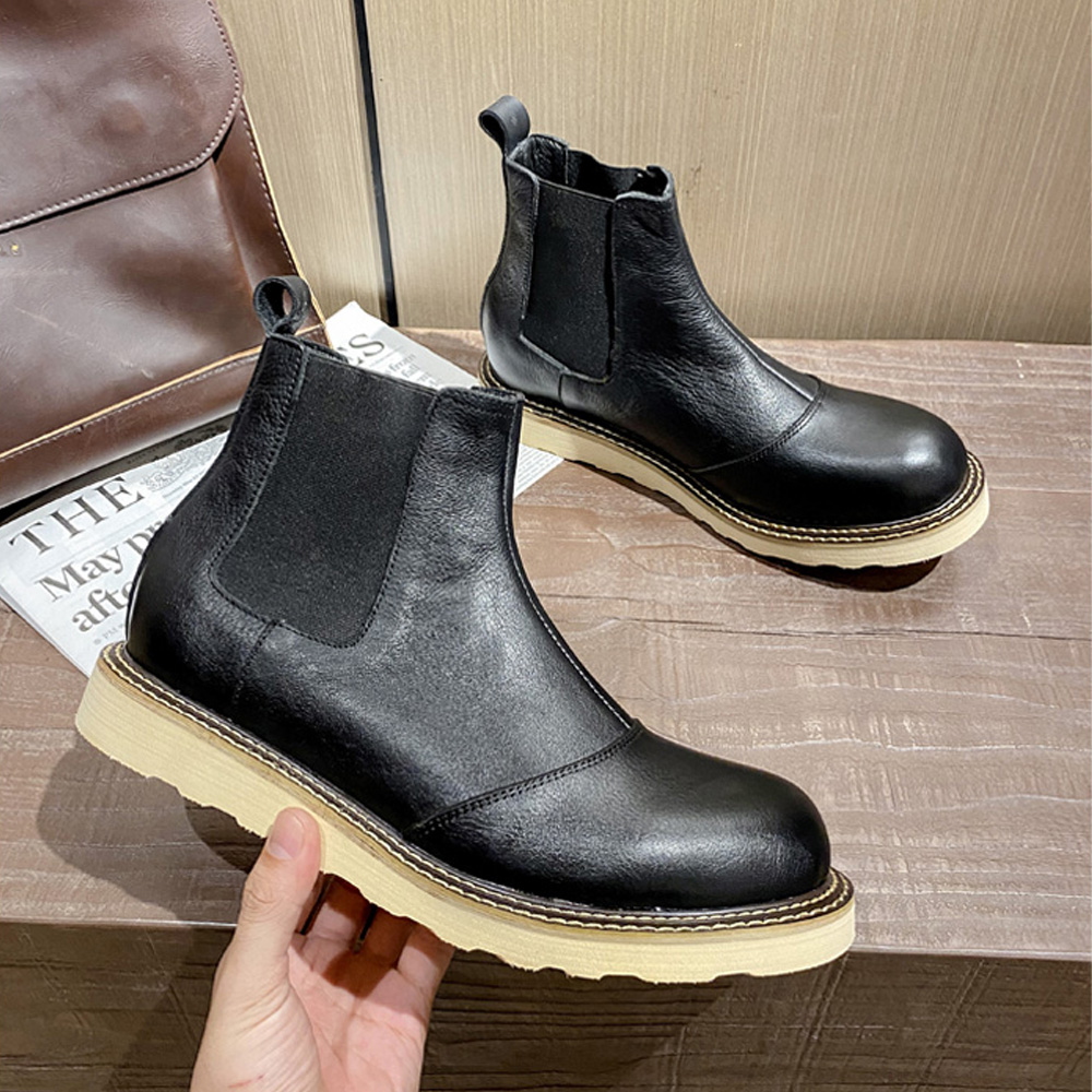 Retro Men's Genuine Leather Ch - Leather Work Oxfords recension och pris