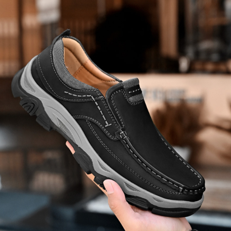 Men Loafers Slip on Boat Shoes - Leather Work Oxfords recension och pris