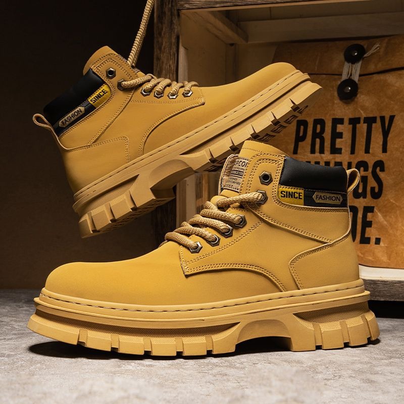 Vintage Men Platform Ankle Boo - Leatherwork Boots recension och pris