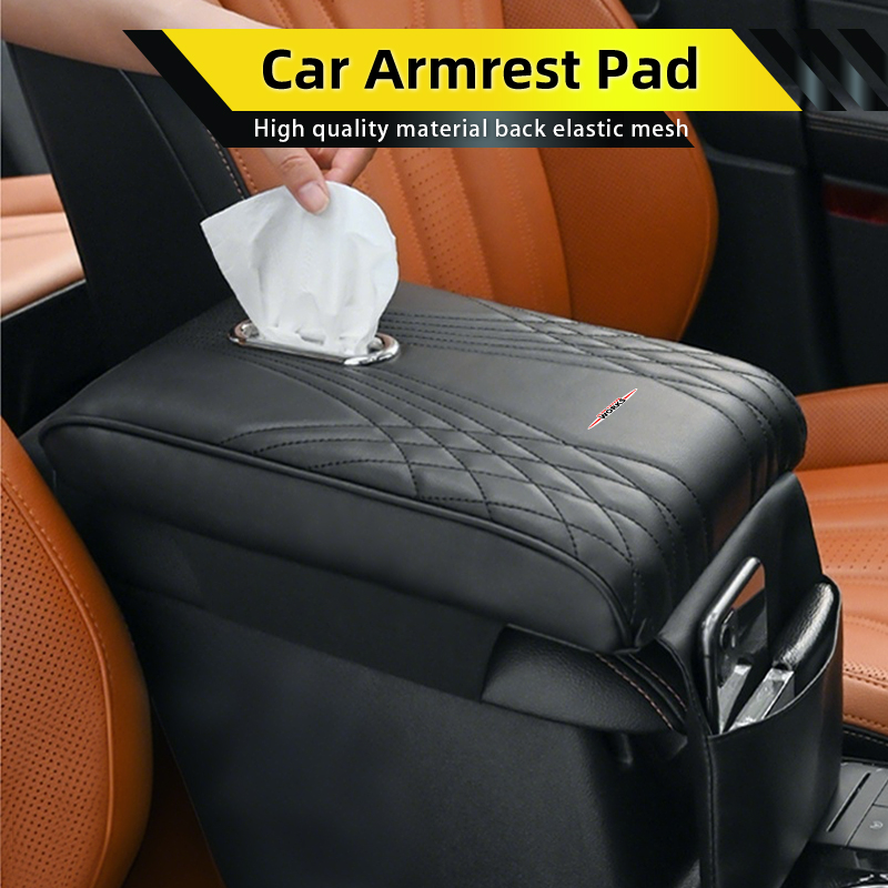 Car Armrest Box Pad Leather Ce - Leather Work For Car recension och pris