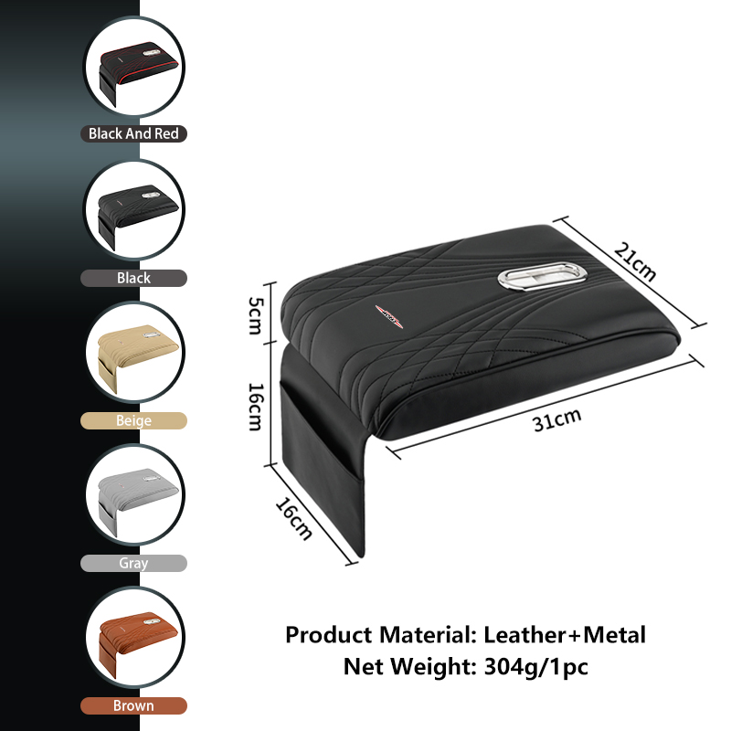Car Armrest Box Pad Leather Ce - Leather Work For Car recension och pris