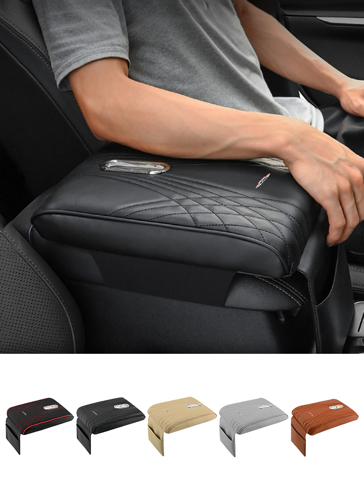 Car Armrest Box Pad Leather Ce - Leather Work For Car recension och pris