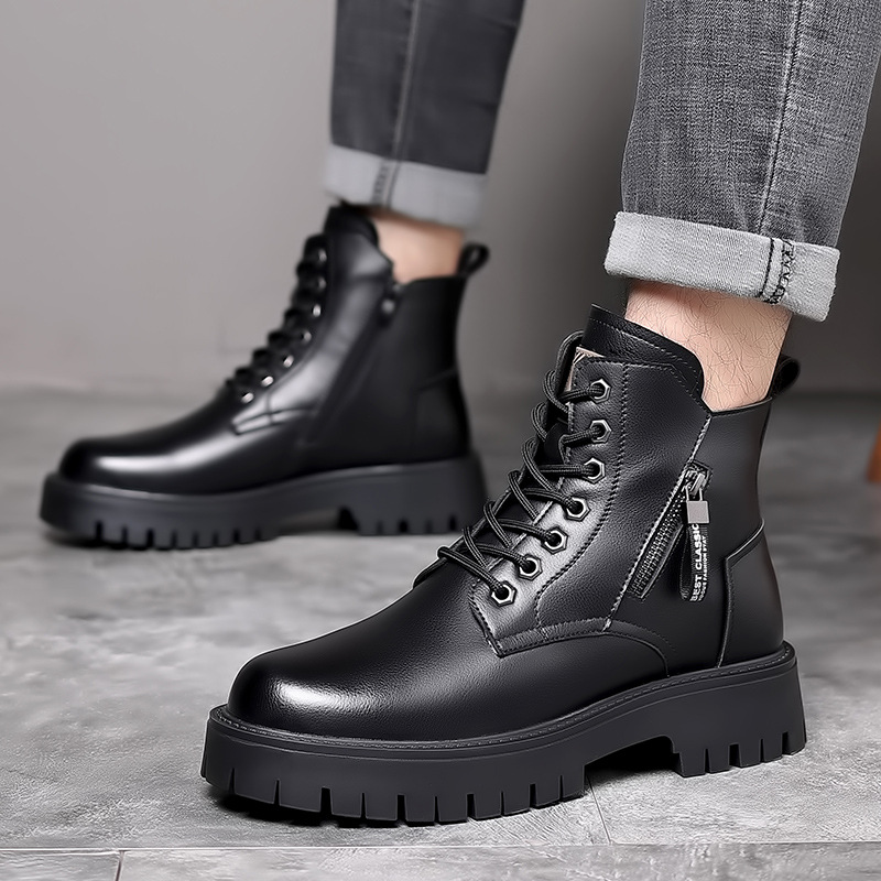 Men Classic Genuine Leather Bo - Leatherwork Boots recension och pris