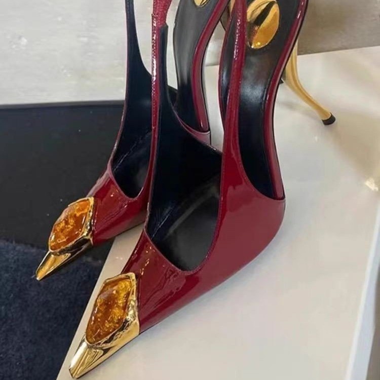 Star style Gemstone Metal Toe  - Leather Work Dress recension och pris