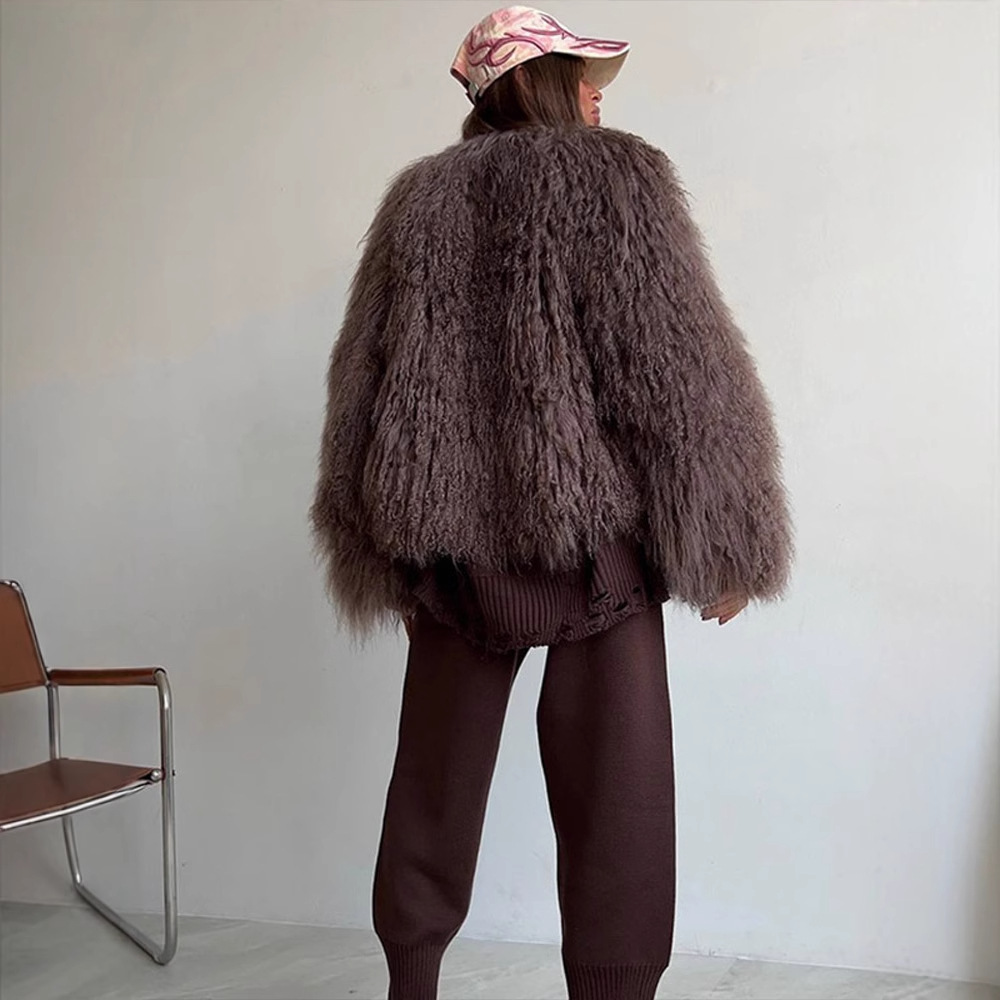 Women Faux Fur Coats Jackets S - Leather Work Jacket Women'S recension och pris