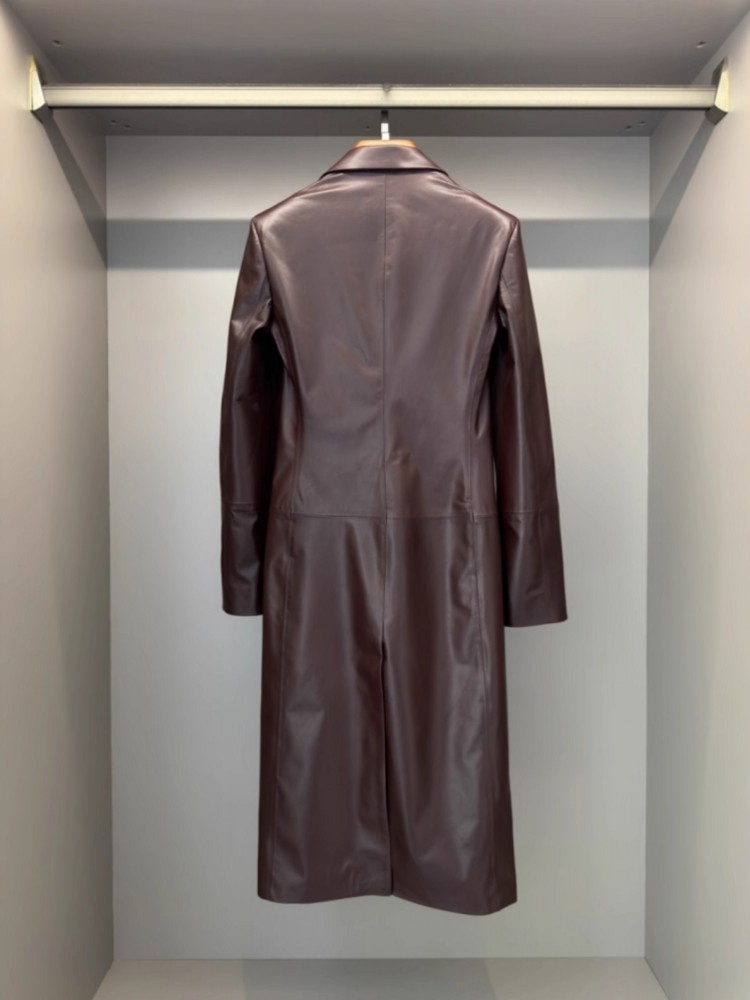 Italian Designer Women Long Sh - Leather Work Jacket Women'S recension och pris