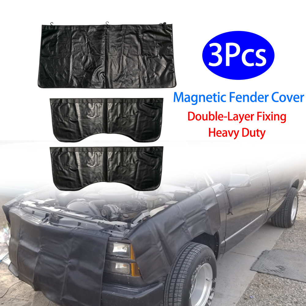 3 PCS/set Magnetic Fender Cove - Leather Work For Car recension och pris
