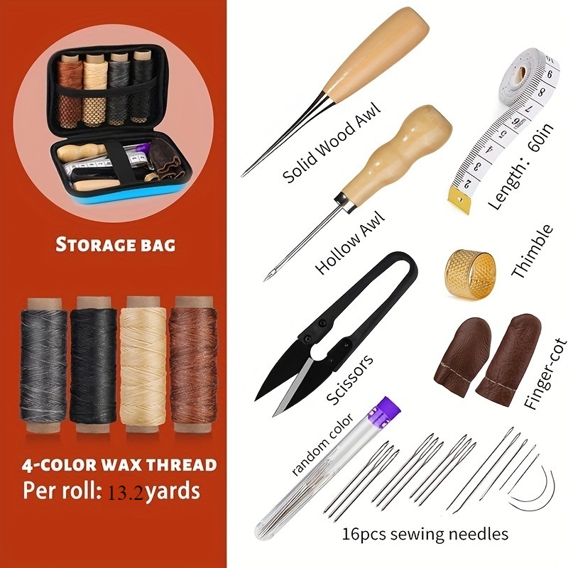 Leather Sewing Kit, Leather Re - Leatherwork Needles recension och pris