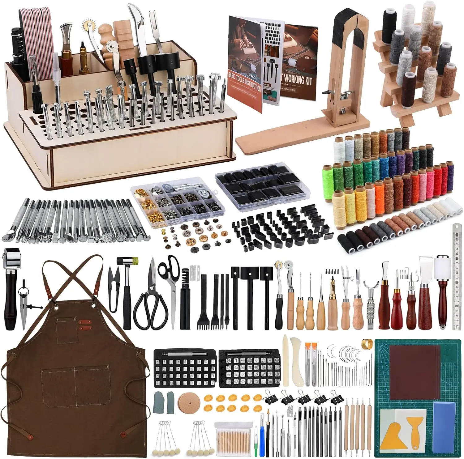 628Pcs Leather Working Tooling - Leatherwork Beginner Tools recension och pris