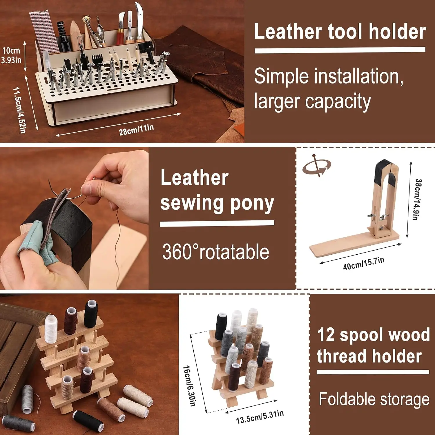 628Pcs Leather Working Tooling - Leatherwork Beginner Tools recension och pris